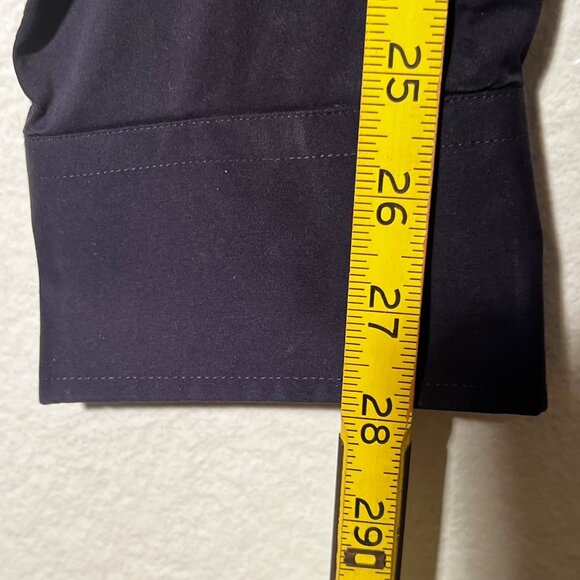 Alain Andre of Paris 6XL Mens Slim Fit Button-Down Dress Shirt Navy Blue Formal - Picture 16 of 16